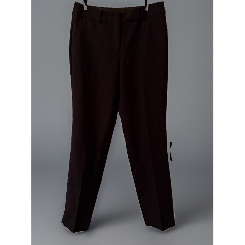 Talbots Hampshire Ankle Pants Womens 6 Curvy Black Stretch Dress Trousers Career